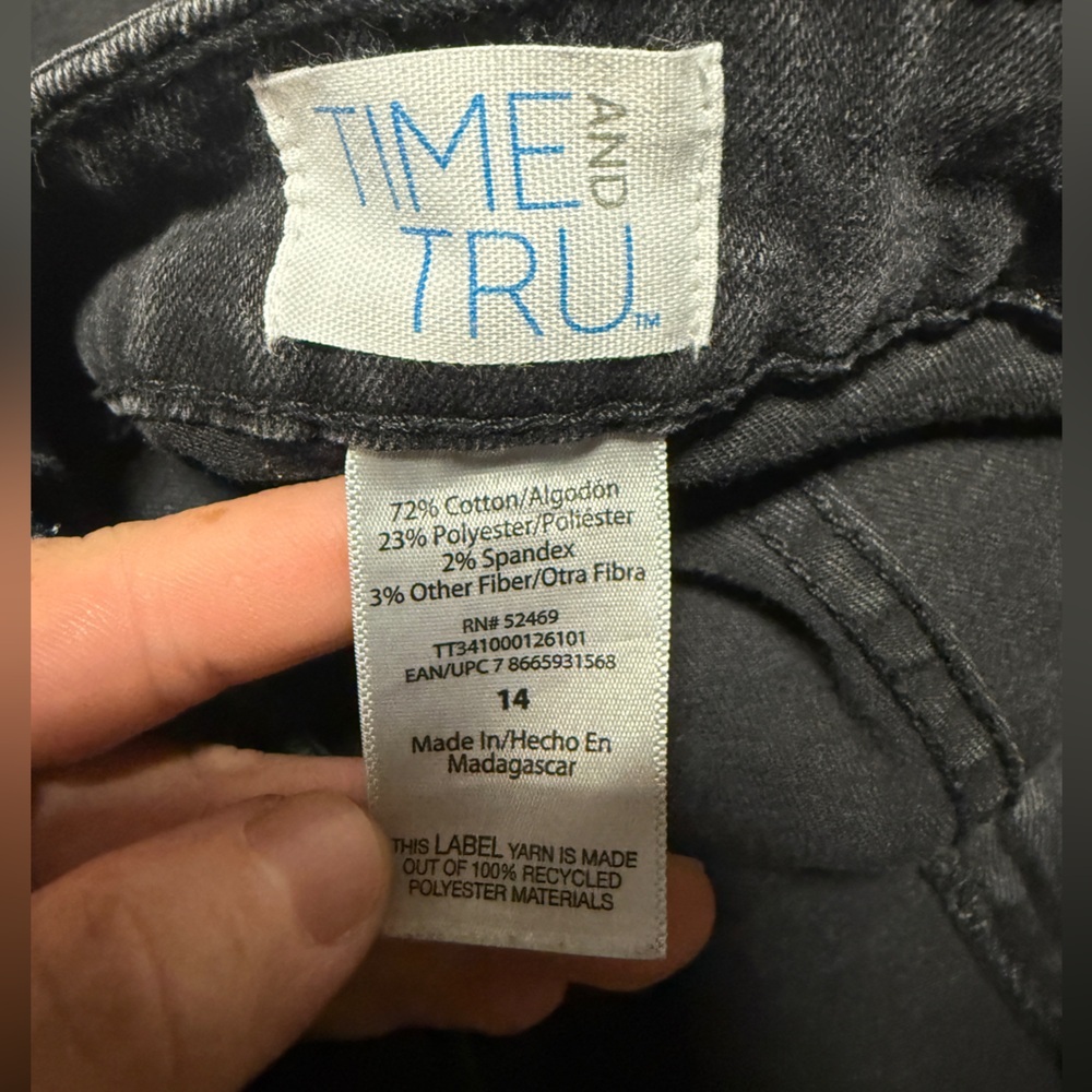 Time and Tru Charcoal Pants size 14 in excellent condition - Picture 10 of 16